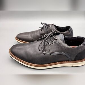 Mix No. 6 Shoe Mens 8.5 M Bache Lace Up Charcoal Black Oxford Casual